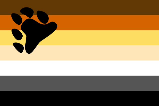 pride flag bear